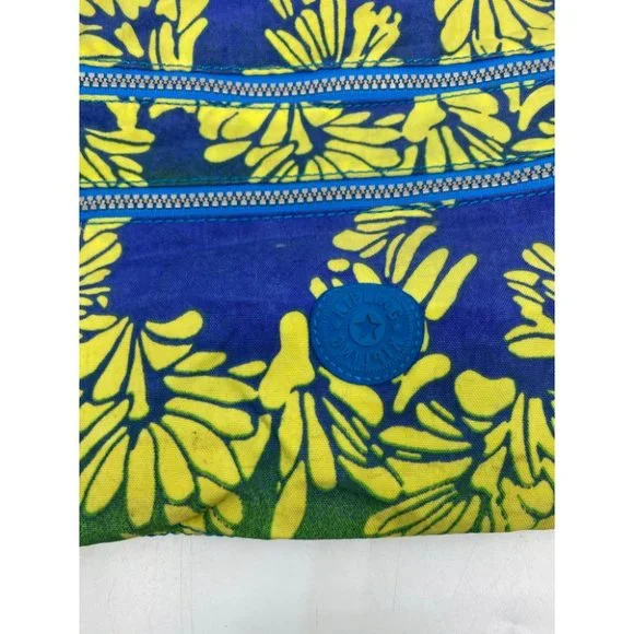 KIPLING Medium Blue Yellow Nylon Crossbody Bag - Picture 4 of 12
